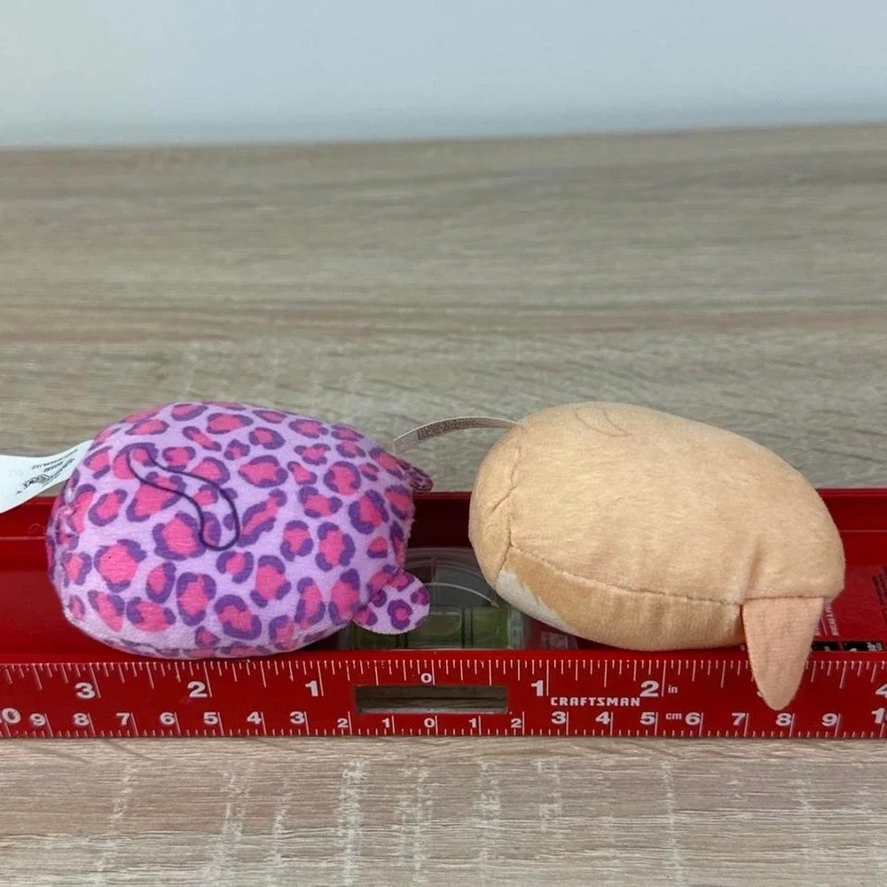 Mini Squishmallow Duo Leopard and Dog Stuffed Animals